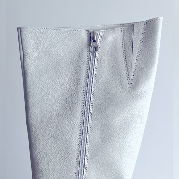 L’INTERVALLE Off White Leather Boots 41 / 10 women - Picture 6 of 16